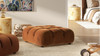 Marcel 36" Bubble Modular Modern Cocktail Ottoman, Burnt Orange 3