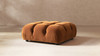 Marcel 36" Bubble Modular Modern Cocktail Ottoman, Burnt Orange 2