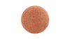 Fuji 15" Mushroom Footstool Ottoman, Spice Orange Fleeced Teddy 6
