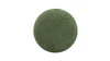 Fuji 15" Mushroom Footstool Ottoman, Moss Green Fleeced Teddy 5