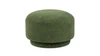 Fuji 15" Mushroom Footstool Ottoman, Moss Green Fleeced Teddy 6
