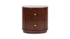 Valentine 24" 2-Drawer Storage Side Table, Dark Walnut 1
