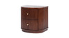 Valentine 24" 2-Drawer Storage Side Table, Dark Walnut 6