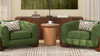Kenzie 19.5" Fluted Pillar Round Accent Side Table, Light Natural Brown 6