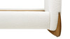 Alpine Puffy Modern Platform Bed, Queen, Ivory White Bouclé 9