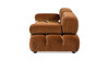 Marcel 72.5" Bubble Modular Modern 2-Piece Loveseat Sofa, Burnt Orange 6