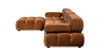 Marcel 109.5" Bubble Modular Modern 4-Piece Reversible Sectional Sofa, Burnt Orange 5