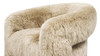 Avalon 35" Genuine Sheepskin Fur Split Barrel Back Accent Chair, Natural Blonde 9