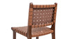 Andre 26" Woven Leather Counter Stool with Back, Pecan Brown 11