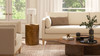 Nebula 22" Accent Pillar Side Table, Medium Brown Walnut 6