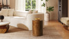 Nebula 22" Accent Pillar Side Table, Medium Brown Walnut 4