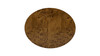 Nebula 20" Accent Oval Pillar Side Table, Medium Brown Walnut 6