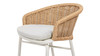 Santorini 28" Wicker Back Outdoor Bar Stool, Set of 2, Wheat Beige 11