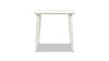Santorini 33.5" Square Outdoor Patio Table, Powder White 6