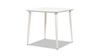 Santorini 33.5" Square Outdoor Patio Table, Powder White 1