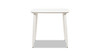 Santorini 33.5" Square Outdoor Patio Table, Powder White 7
