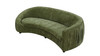 Atticus 92.13" Modern Curved Sofa, Green