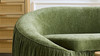 Atticus 92.13" Modern Curved Sofa, Green