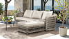 Everly 108" Woven Frame Barrel Deep Seating RAF Outdoor Sectional Sofa , Oat Beige 5