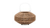 Nova 14" Indoor/Outdoor Patio Lantern, Natural Brown 5