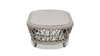 Everly 43.5" Oval Woven Patio Coffee Table, Light Beige 7