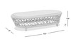 Everly 43.5" Oval Woven Patio Coffee Table, Light Beige 11