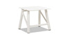 Atlas 19.5" Square Outdoor Side Table, Light Beige Gray 9