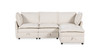 Sadie 95" Reversible Chaise Modular Sectional Sofa-in-a-Box with Storage, Sandstone Light Beige 1