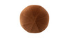Luna 12" Round Sphere Accent Ball Throw Pillow, Burnt Orange