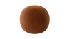 Luna 12" Round Sphere Accent Ball Throw Pillow, Burnt Orange