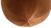 Luna 12" Round Sphere Accent Ball Throw Pillow, Burnt Orange