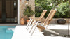 Atlas Adirondack Outdoor Lounge Chair, Natural Beige All Weather Wicker