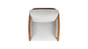 Rhodes 29" Upholstered Teak & Aluminum Patio Arm Chair, Birch Gray Chenille