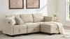 Billy 86" Modular 4-Piece Storage Sectional Sofa, Sandstone Beige