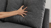 Billy 86" Modular 4-Piece Storage Sectional Sofa, Soapstone Gray