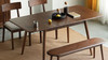 Ravelle 63" Solid Oak Mid-Century Modern Telescopic Dining Table with Rounded Corners