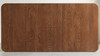 Ravelle 63" Solid Oak Mid-Century Modern Telescopic Dining Table with Rounded Corners