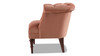 Katherine Tufted Accent Chair, Peach Orange