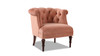Katherine Tufted Accent Chair, Peach Orange