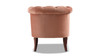 Katherine Tufted Accent Chair, Peach Orange