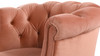Katherine Tufted Accent Chair, Peach Orange