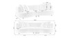 Cavelli 102" Curved Bouclé Sofa with Accent Pillows, Green
