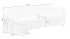 Atticus 92.13" Modern Curved Sofa, Orange