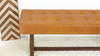 Tanner 51" Genuine Leather & Eucalyptus Wood Tufted Bench