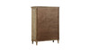 Bridger 42" 5-Drawer Distressed Wood Chest in Sandstone Buff