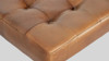 Weston 30" Square Leather Ottoman with Tufted Top