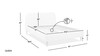 Roman Curved Headboard Upholstered Platform Bed, Queen, Ivory White Bouclé 14