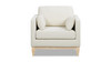 Knox 36" Modern Farmhouse Arm Chair, Flax White Linen