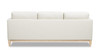 Knox 84" Modern Farmhouse Sofa, Flax White