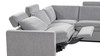 Camden 113" Wall Hugger Performance Power Motion 5-Piece Modular Corner Sectional Sofa, Misty Light Gray Three-Proof C0 Fabric